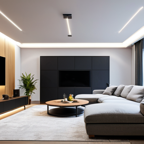 전자기술사와 최신 전력 기술 활용 사례 - Modern Home Lighting**

"A well-lit living room featuring energy-efficient LED lighting and smart ho...