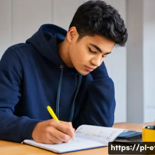 전자기술사 필기 시험 성공 비결 - **Prompt:** A young adult, around 20-25 years old, of diverse ethnicity, is meticulously planning th...