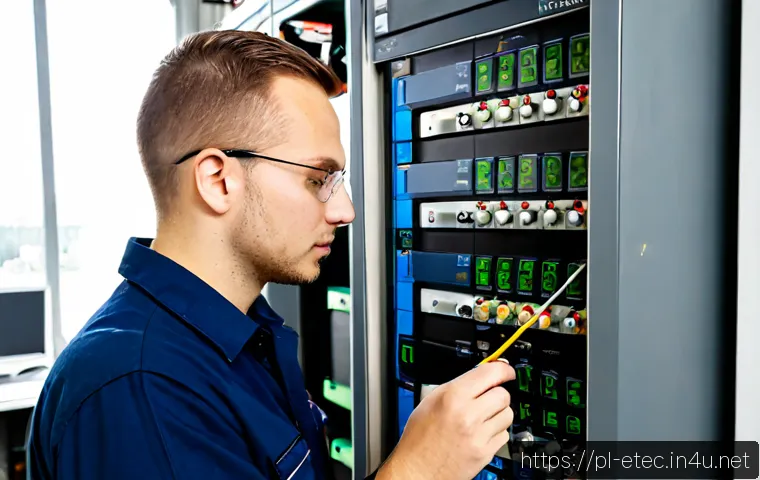 전자기술사와 실무 중심 문제 해결 사례 - Photorealistic Polish electronics engineer in a modern industrial workshop diagnosing a malfunctioni...